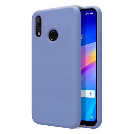 Funda Silicona Líquida Ultra Suave para Xiaomi Redmi 7 color Azul Celeste