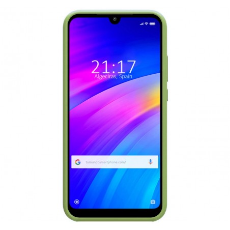 Funda Silicona Líquida Ultra Suave para Xiaomi Redmi 7 color Verde