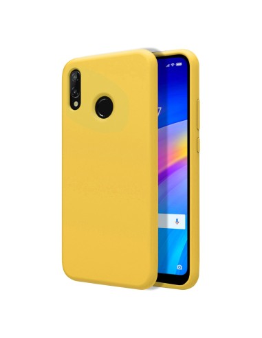 Funda Silicona Líquida Ultra Suave para Xiaomi Redmi 7 color Amarilla