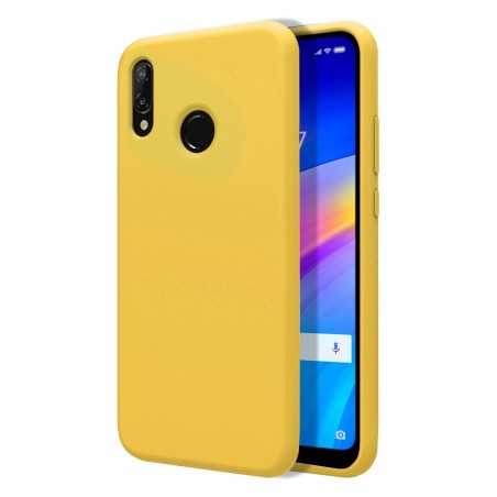 Funda Silicona Líquida Ultra Suave para Xiaomi Redmi 7 color Amarilla
