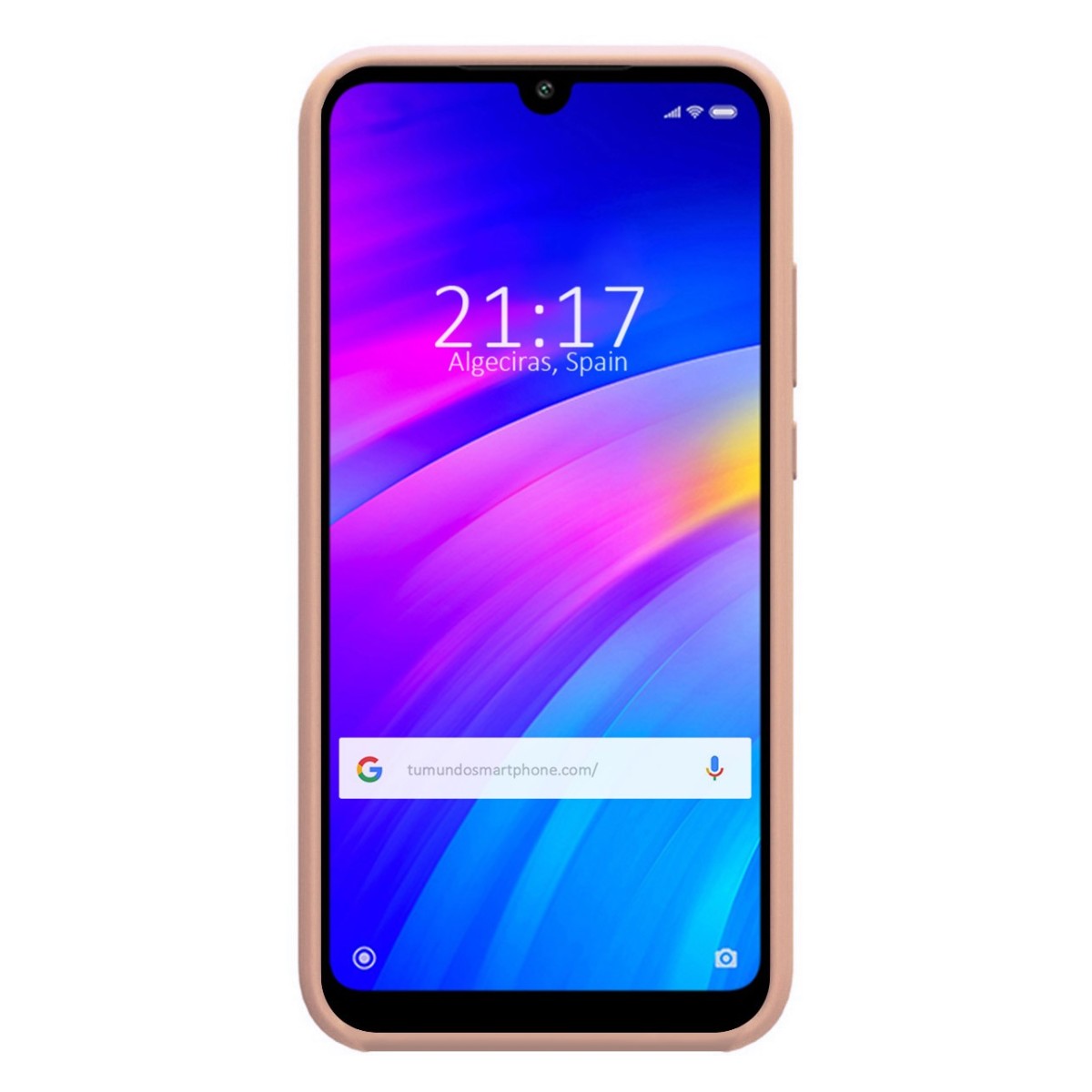 Funda Silicona Líquida Ultra Suave para Xiaomi Redmi 7 color Rosa