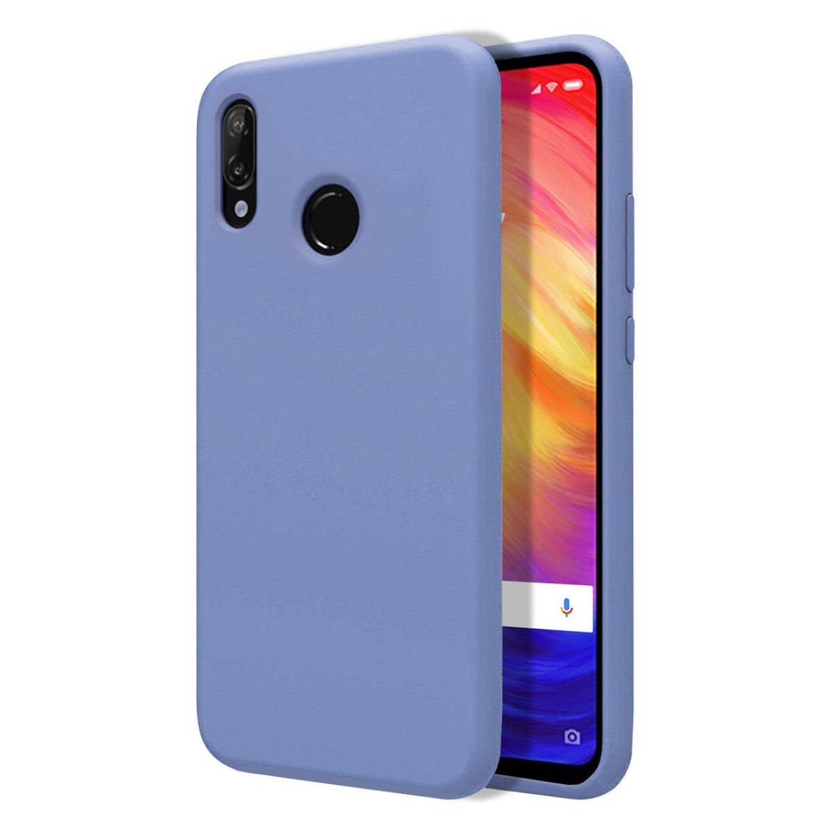 Funda Silicona Líquida Ultra Suave para Xiaomi Redmi Note 7 color Azul Celeste