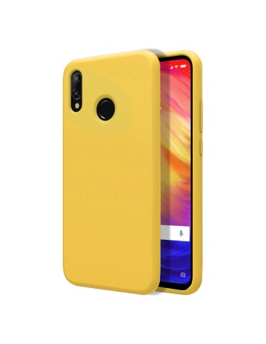 Funda Silicona Líquida Ultra Suave para Xiaomi Redmi Note 7 color Amarilla