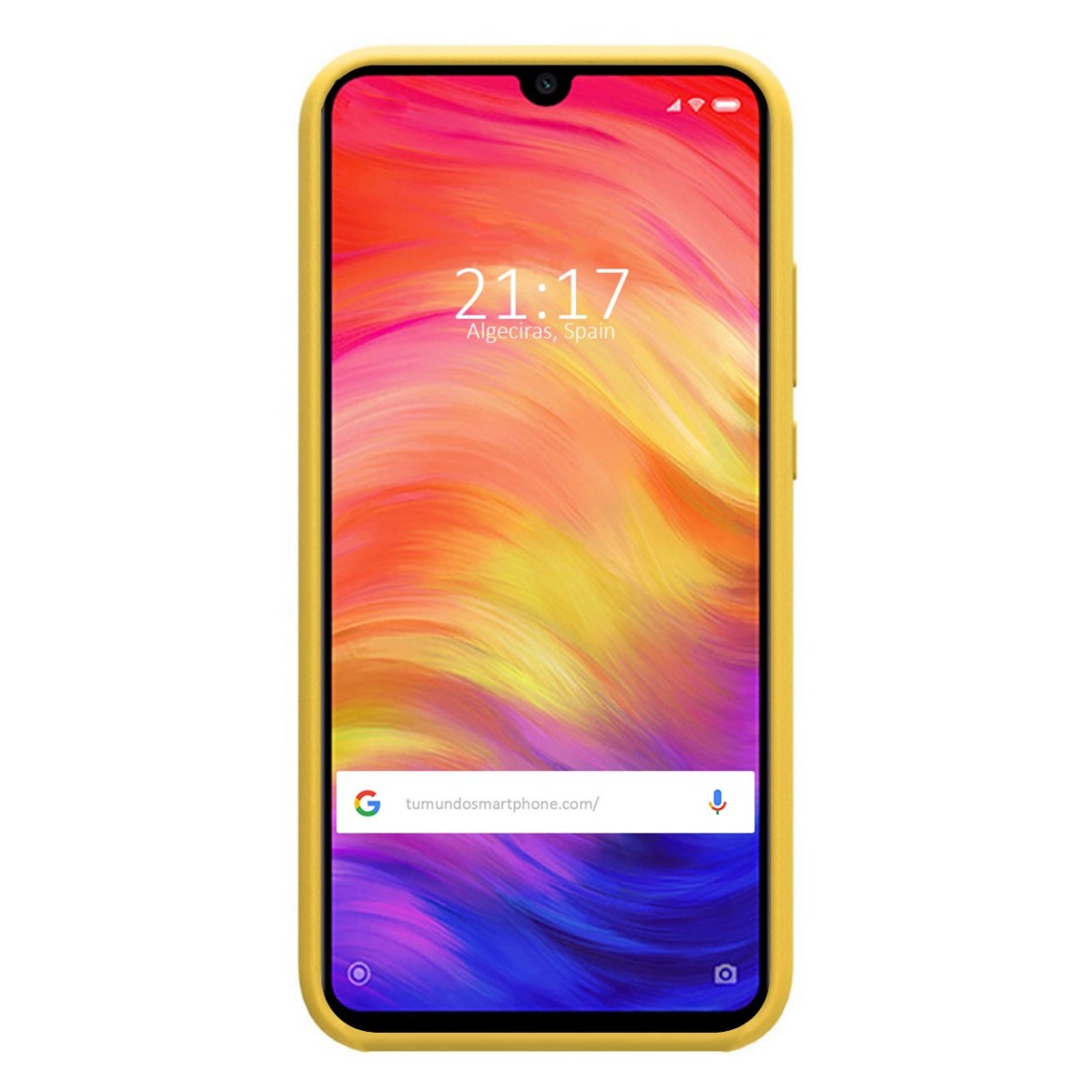 Funda Silicona Líquida Ultra Suave para Xiaomi Redmi Note 7 color Amarilla