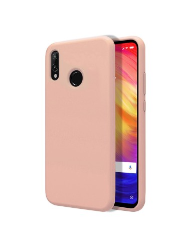 Funda Silicona Líquida Ultra Suave para Xiaomi Redmi Note 7 color Rosa