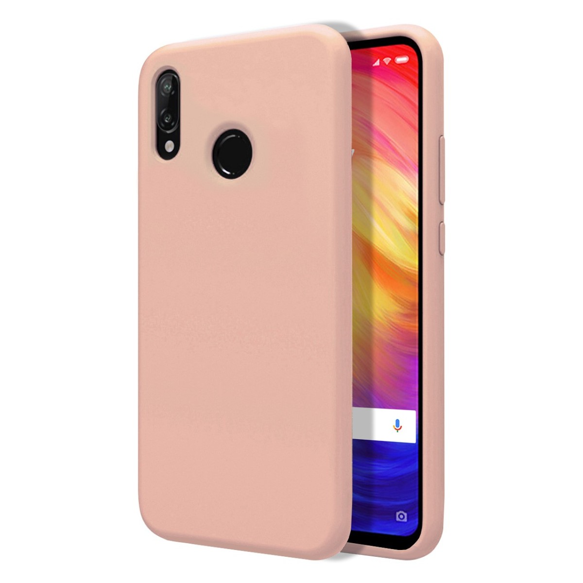 Funda Silicona Líquida Ultra Suave para Xiaomi Redmi Note 7 color Rosa
