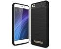 Funda Gel Tpu Tipo Carbon Negra para Xiaomi Redmi 4A