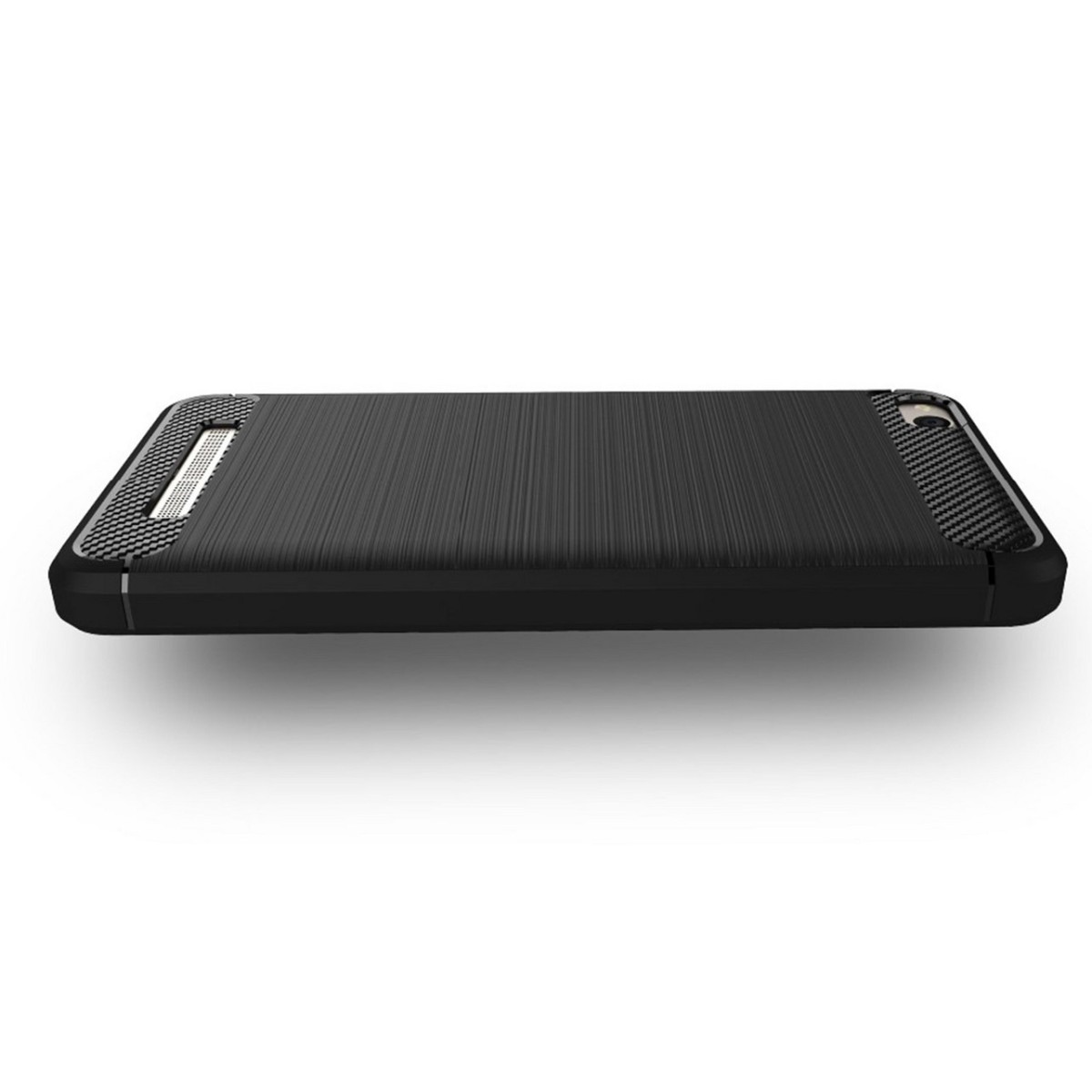 Funda Gel Tpu Tipo Carbon Negra para Xiaomi Redmi 4A