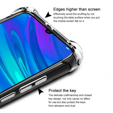 Funda Gel Tpu Anti-Shock Transparente para Huawei P Smart + Plus 2019