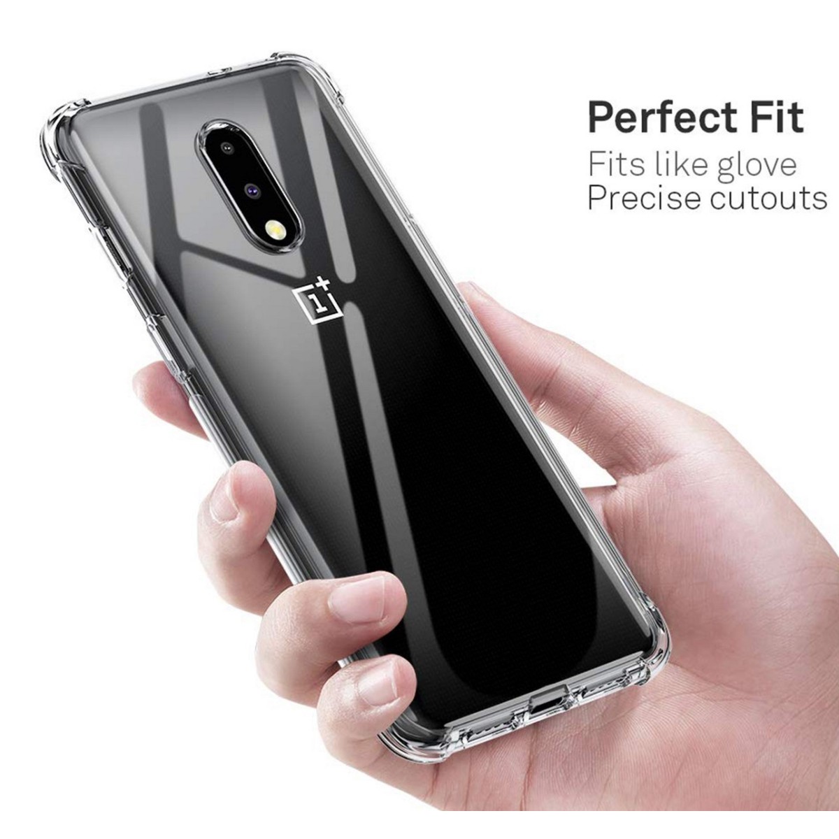 Funda Gel Tpu Anti-Shock Transparente para Oneplus 7