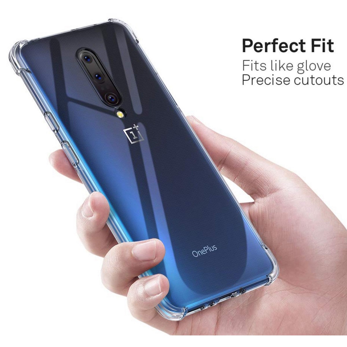 Funda Gel Tpu Anti-Shock Transparente para Oneplus 7 Pro