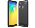 Funda Gel Tpu Tipo Carbon Negra para Samsung Galaxy A20e 5.8