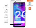 Protector Cristal Templado Completo 5D Full Glue Negro para Huawei Honor 20 Lite Vidrio