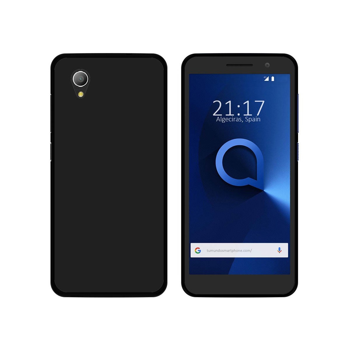 Funda Gel Tpu para Alcatel 1 (2019) Color Negra