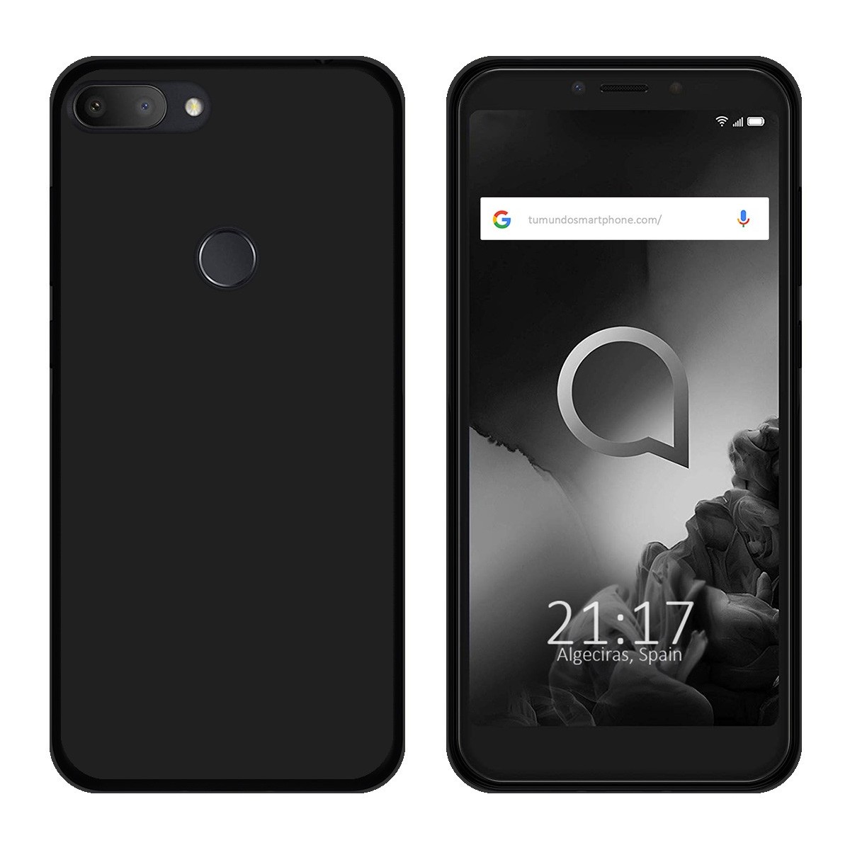 Funda Gel Tpu para Alcatel 1S (2019) Color Negra