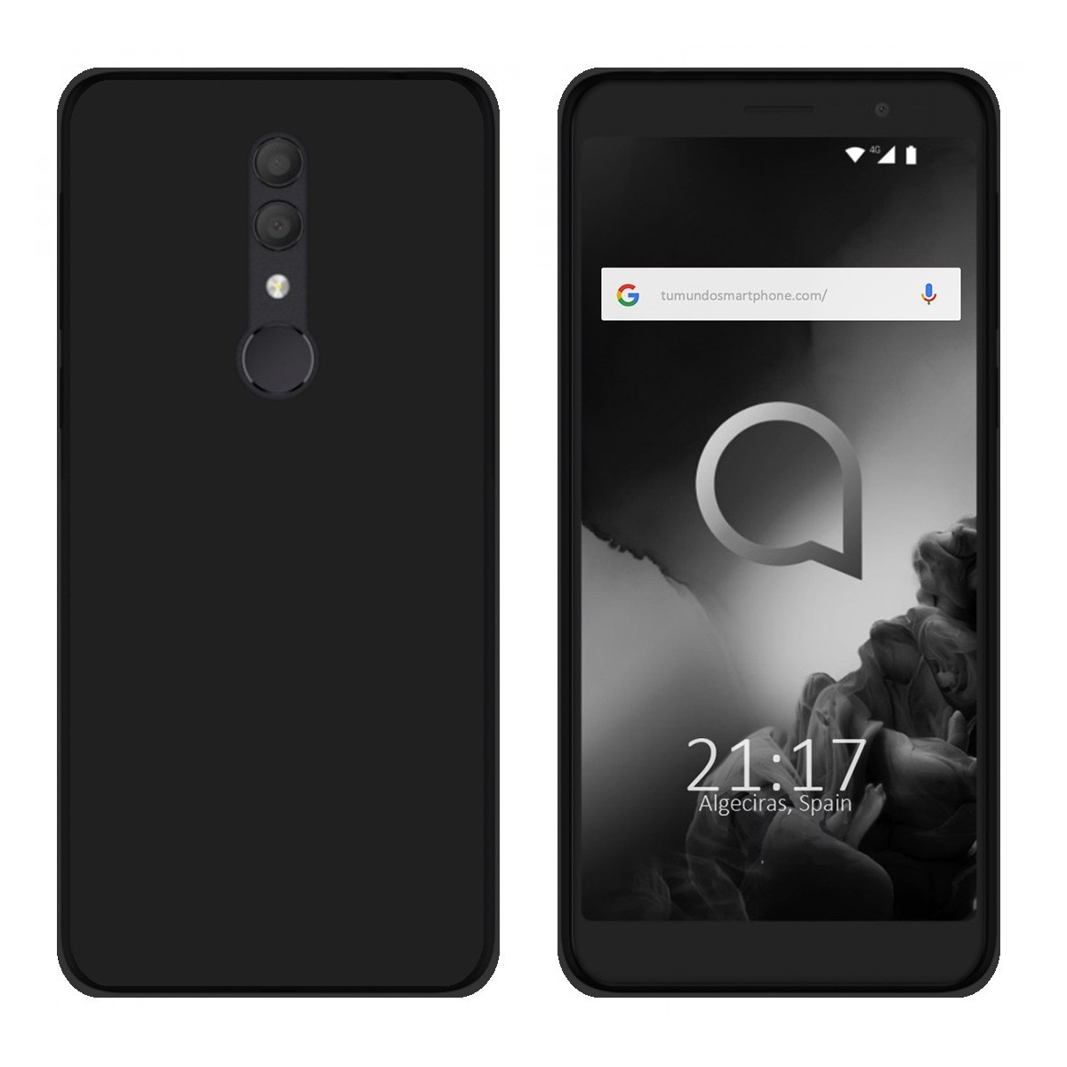 Funda Gel Tpu para Alcatel 1X (2019) Color Negra
