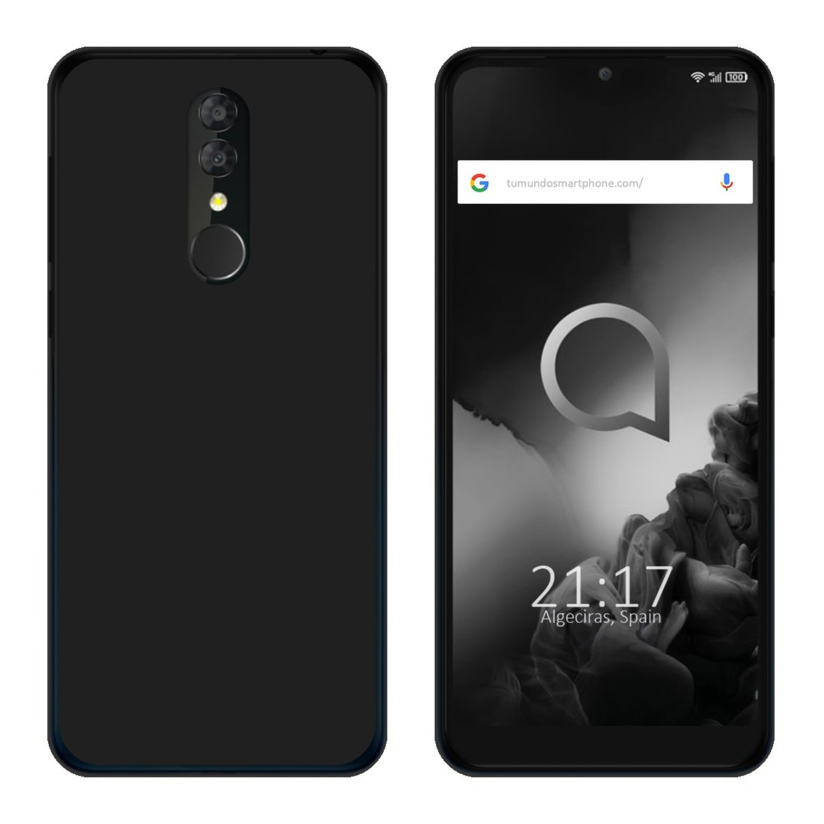 Funda Gel Tpu para Alcatel 3 (2019) Color Negra