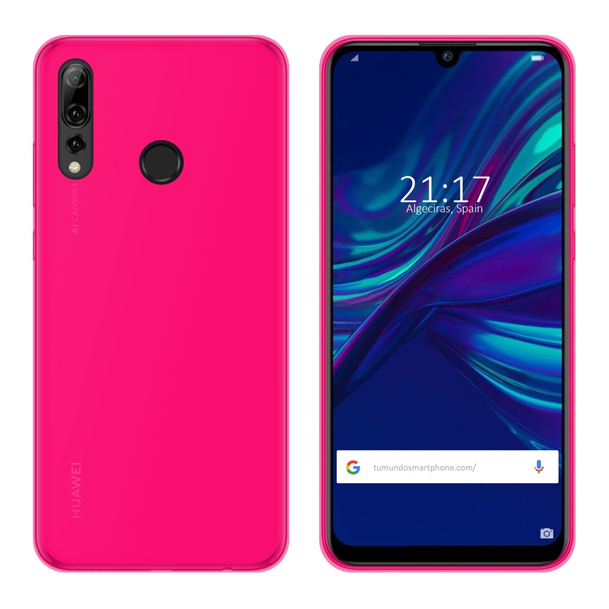 Funda Gel Tpu para Huawei P Smart + Plus 2019 Color Rosa