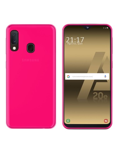 Funda Gel Tpu para Samsung Galaxy A20e 5.8 Color Rosa