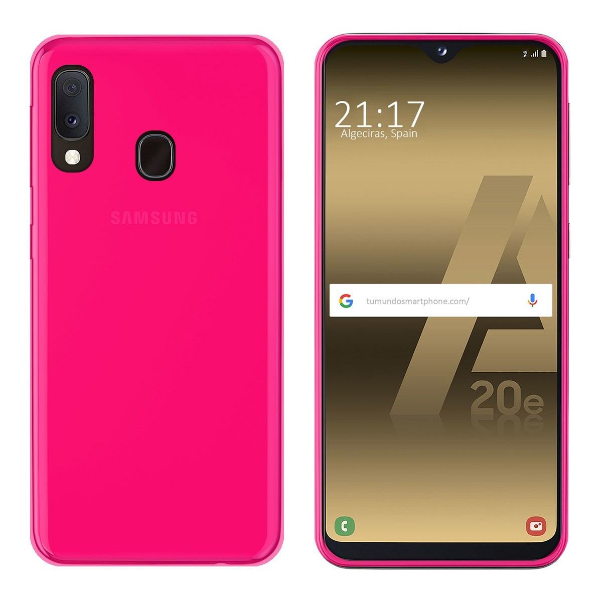 Funda Gel Tpu para Samsung Galaxy A20e 5.8 Color Rosa