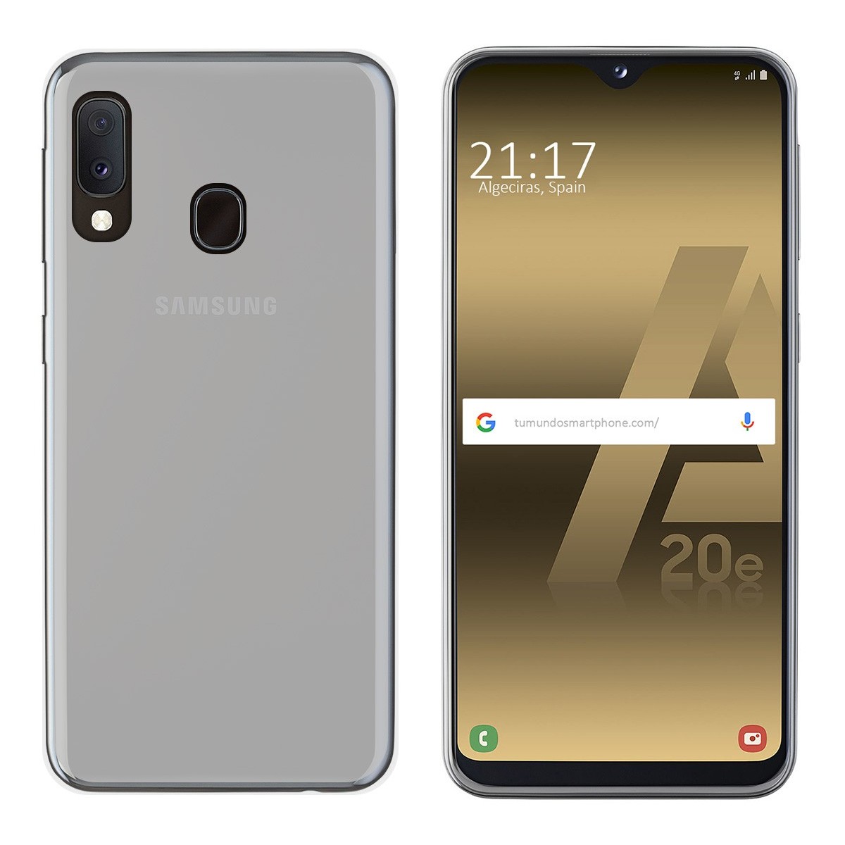 Funda Gel Tpu para Samsung Galaxy A20e 5.8 Color Transparente