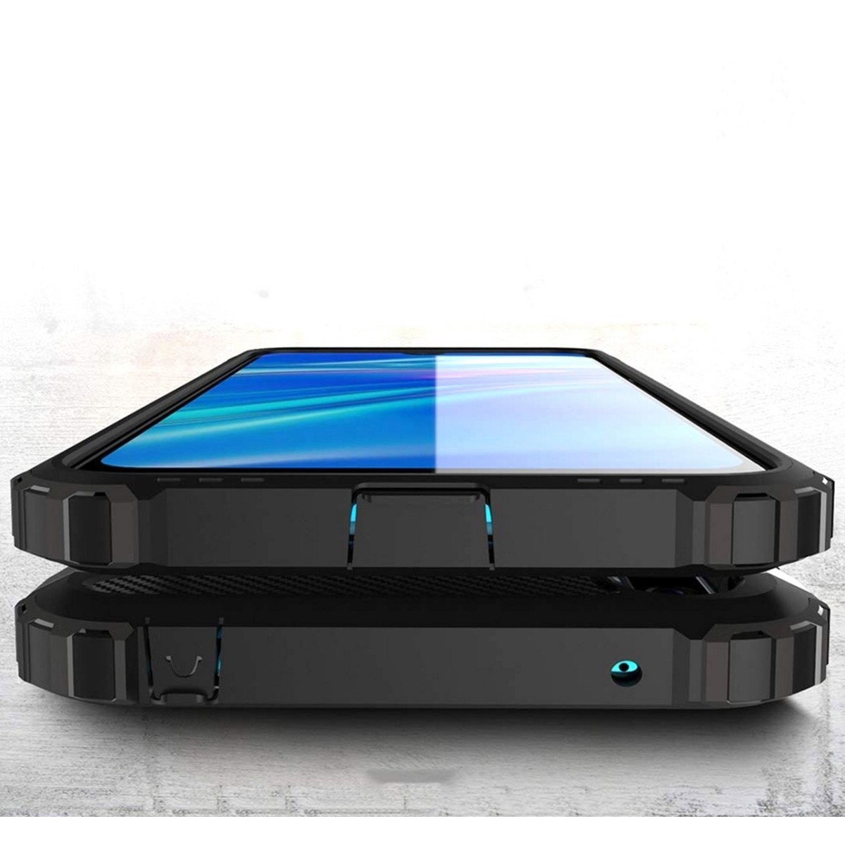 Funda Tipo Hybrid Tough Armor (Pc+Tpu) Negra para Huawei Y6 2019 / Y6s 2019