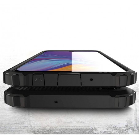 Funda Tipo Hybrid Tough Armor (Pc+Tpu) Negra para Samsung Galaxy A70