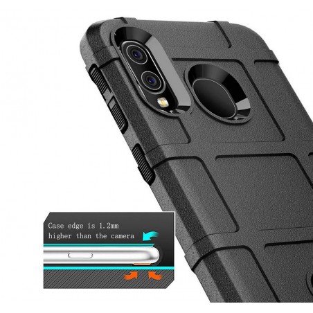 Funda Armor Rugged Shield Antigolpes para Samsung Galaxy A40 color Negra