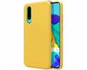 Funda Silicona Líquida Ultra Suave para Huawei P30 color Amarilla