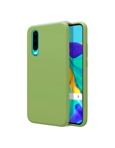 Funda Silicona Líquida Ultra Suave para Huawei P30 color Verde