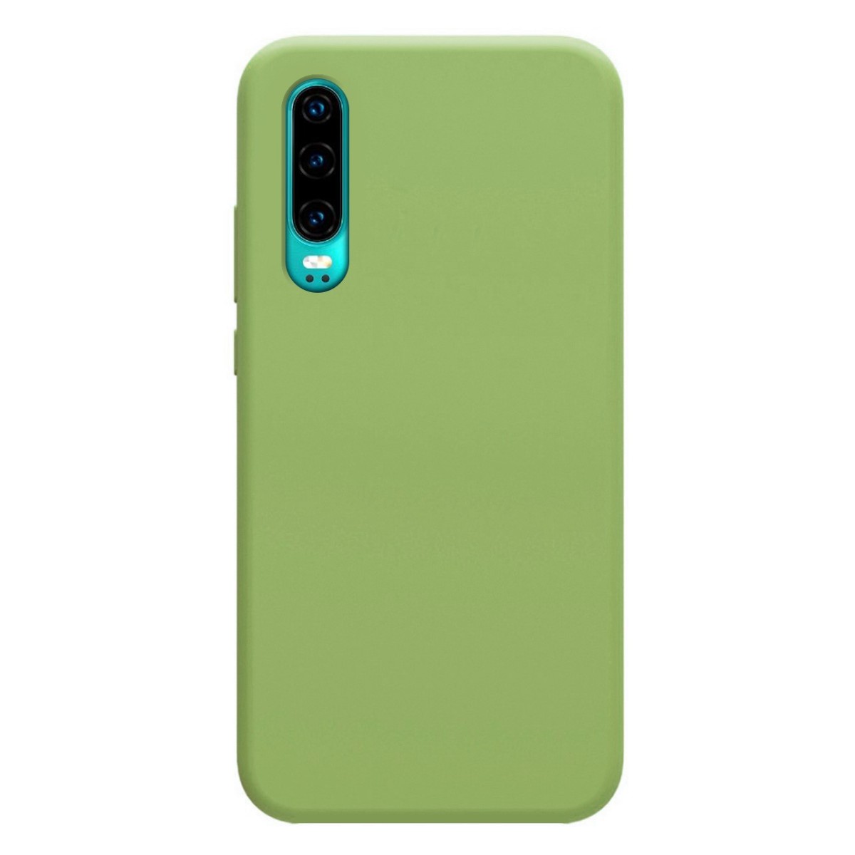 Funda Silicona Líquida Ultra Suave para Huawei P30 color Verde