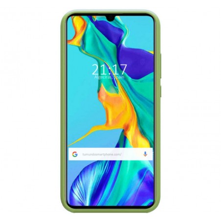 Funda Silicona Líquida Ultra Suave para Huawei P30 color Verde