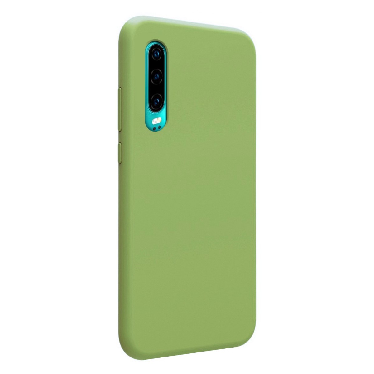 Funda Silicona Líquida Ultra Suave para Huawei P30 color Verde