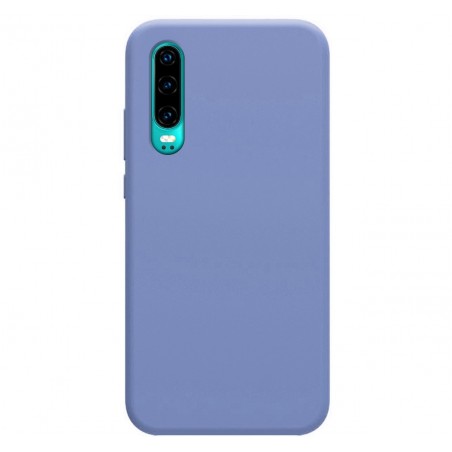 Funda Silicona Líquida Ultra Suave para Huawei P30 color Azul Celeste