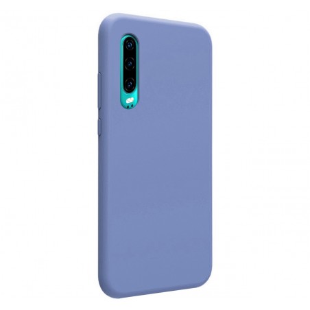 Funda Silicona Líquida Ultra Suave para Huawei P30 color Azul Celeste