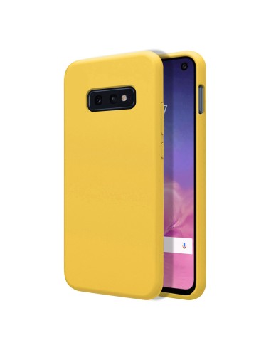 Funda Silicona Líquida Ultra Suave para Samsung Galaxy S10e color Amarilla