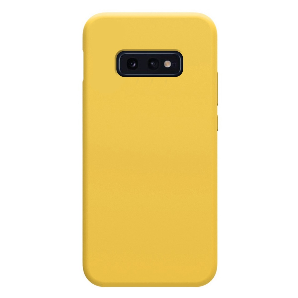 Funda Silicona Líquida Ultra Suave para Samsung Galaxy S10e color Amarilla
