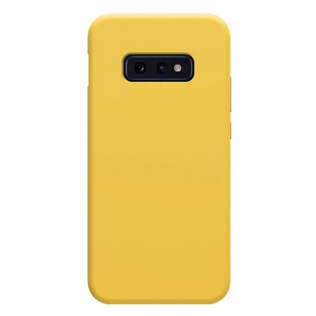 Funda Silicona Líquida Ultra Suave para Samsung Galaxy S10e color Amarilla