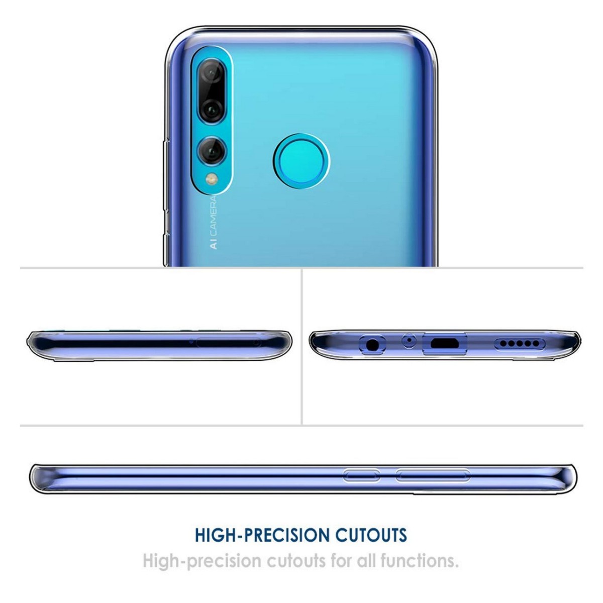 Funda Gel Tpu Fina Ultra-Thin 0,5mm Transparente para Huawei P Smart + Plus 2019