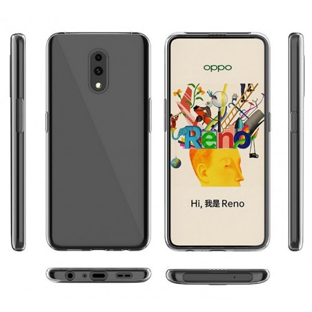 Funda Gel Tpu Fina Ultra-Thin 0,5mm Transparente para Oppo Reno