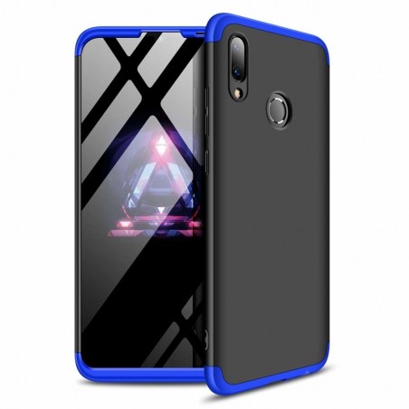 Funda Carcasa GKK 360 para Huawei Y7 2019 Color Negra / Azul