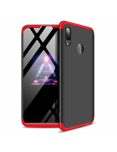 Funda Carcasa GKK 360 para Huawei Y7 2019 Color Negra / Roja