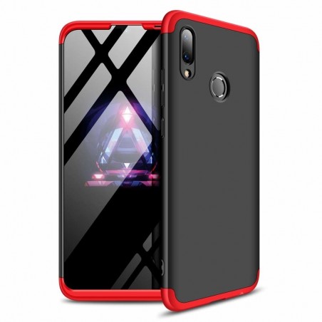Funda Carcasa GKK 360 para Huawei Y7 2019 Color Negra / Roja