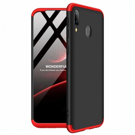 Funda Carcasa GKK 360 para Samsung Galaxy M20 Color Negra / Roja