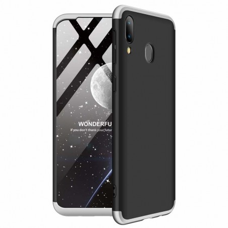 Funda Carcasa GKK 360 para Samsung Galaxy M20 Color Negra / Plata