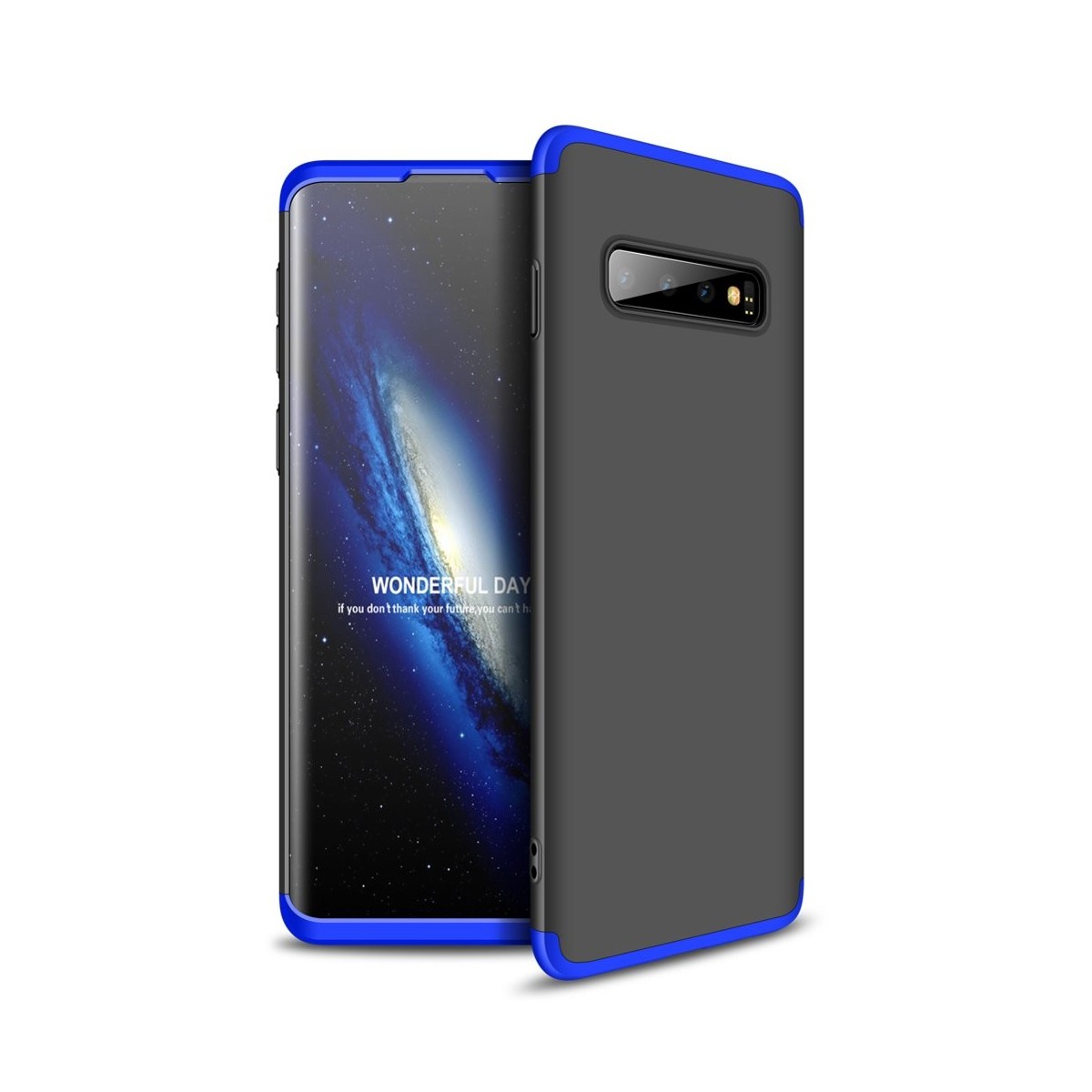 Funda Carcasa GKK 360 para Samsung Galaxy S10 Plus Color Negra / Azul