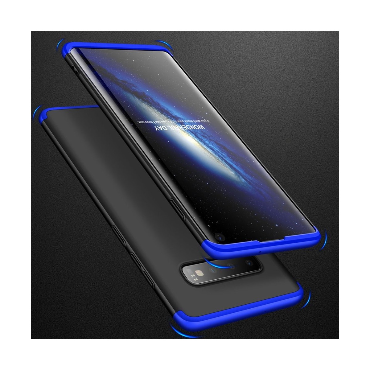 Funda Carcasa GKK 360 para Samsung Galaxy S10 Plus Color Negra / Azul