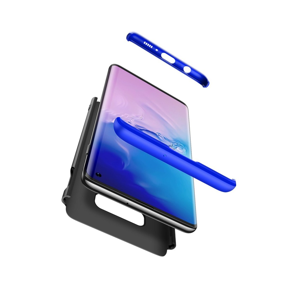 Funda Carcasa GKK 360 para Samsung Galaxy S10e Color Negra / Azul
