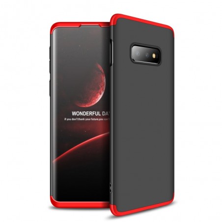 Funda Carcasa GKK 360 para Samsung Galaxy S10e Color Negra / Roja