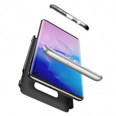 Funda Carcasa GKK 360 para Samsung Galaxy S10e Color Negra / Plata